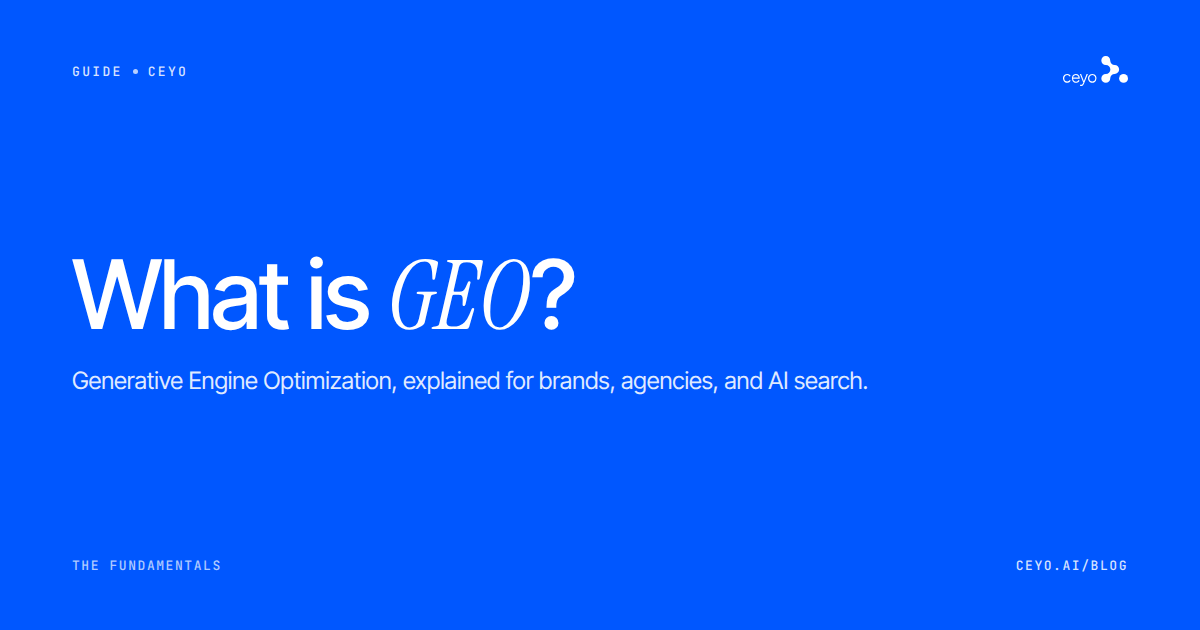 What Is GEO? Generative Engine Optimization Explained